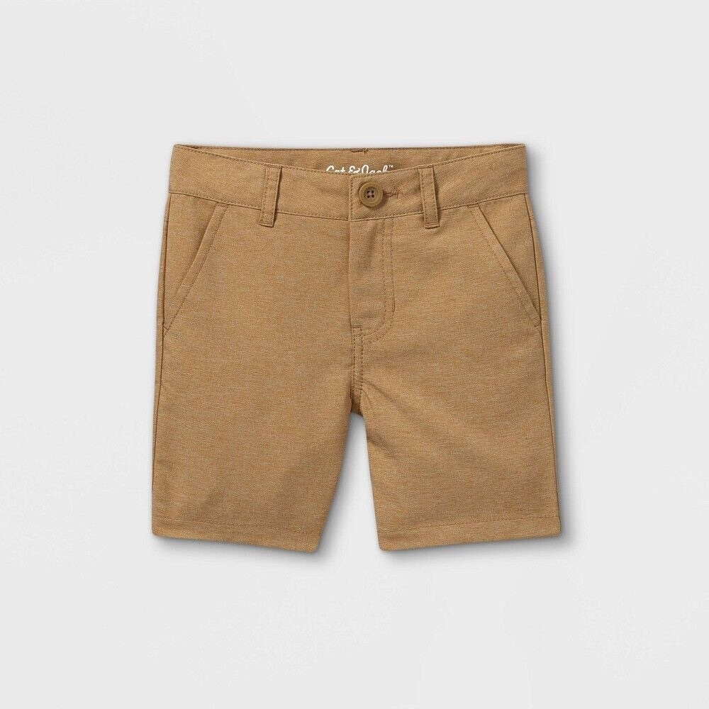 106 NWT Cat & Jack Toddler Boys' Woven Quick Dry Chino Shorts‎ - Size: 4T